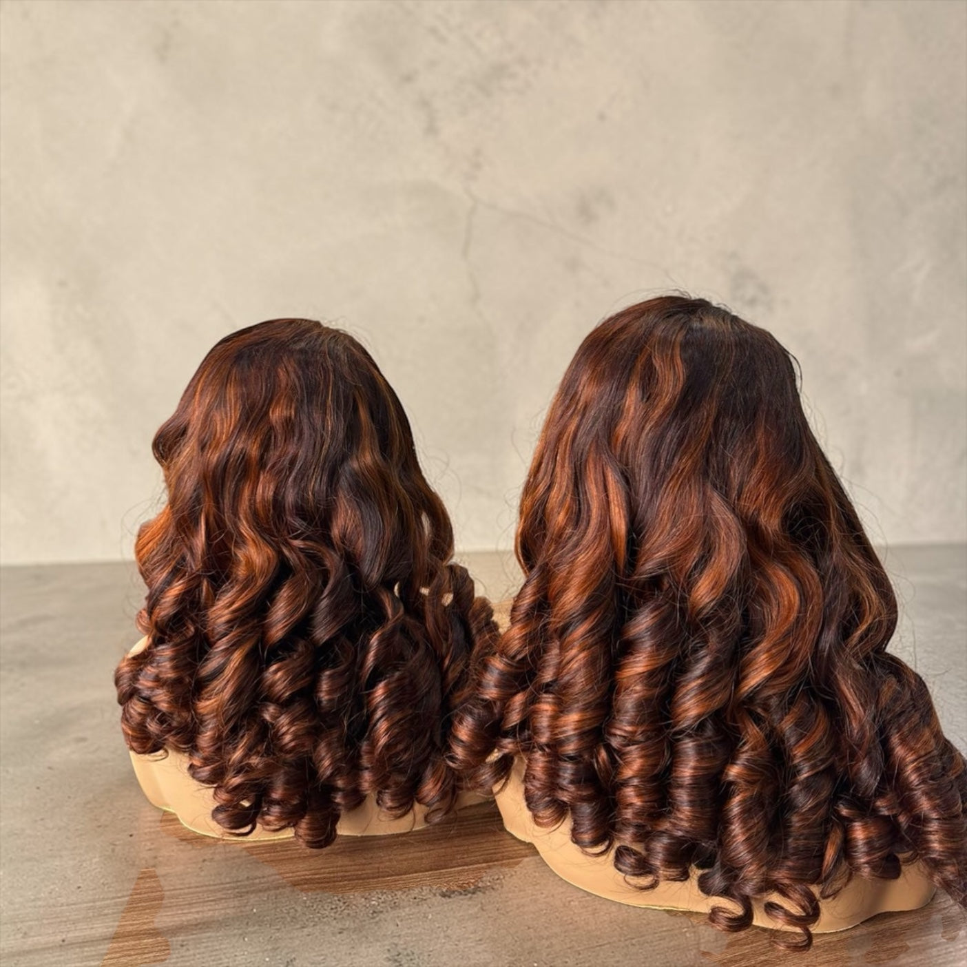 Raw Vietnamese 22” Frontal Wig – 13x4 Bouncy Curly Ombre 350 grams Density